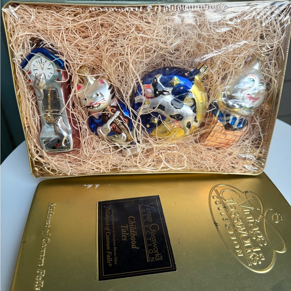 Midwest Of Cannon Falls Vintage Glassworks Childhood Tales Czech Glass Ornaments